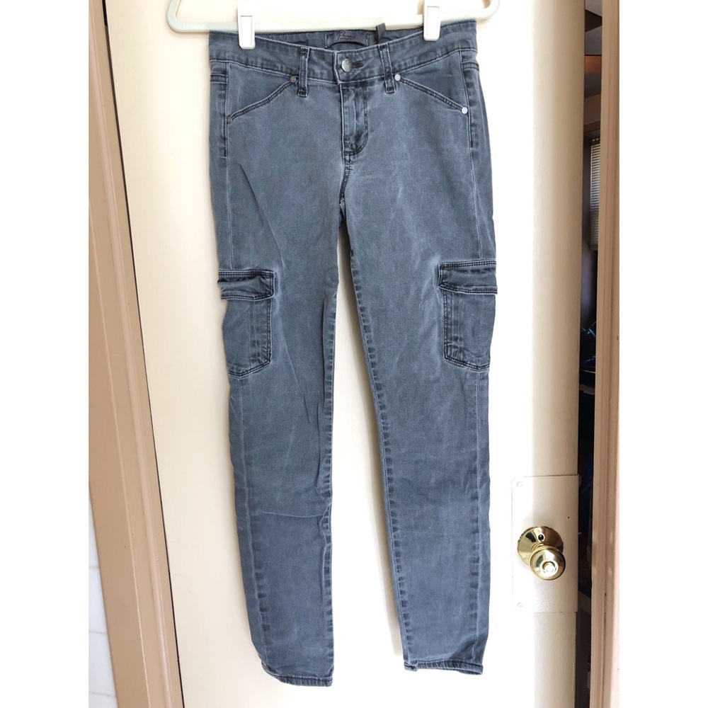 Paige olive skinny cargo pants sz 27
